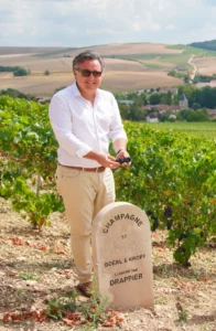 Portrait du propriétaire du Domaine Boërl & Kroff à Urville, dans la Côte des Bar, producteur de champagnes d’exception.